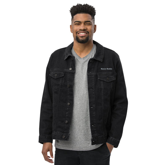 Unisex Jeansjacke Bestickt