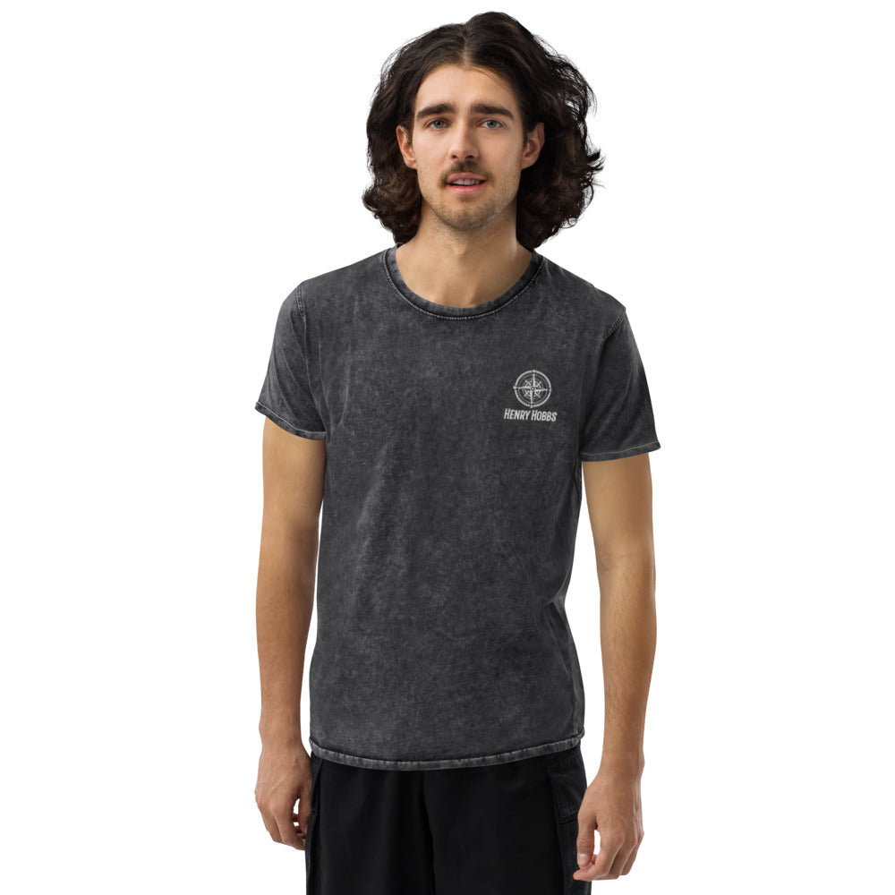 Denim-T-Shirt Stick Logo