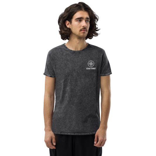 Denim-T-Shirt Stick Logo