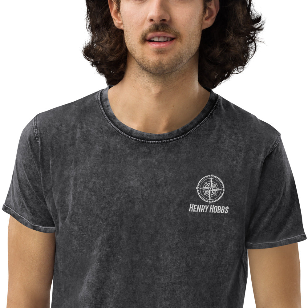 Denim-T-Shirt Stick Logo