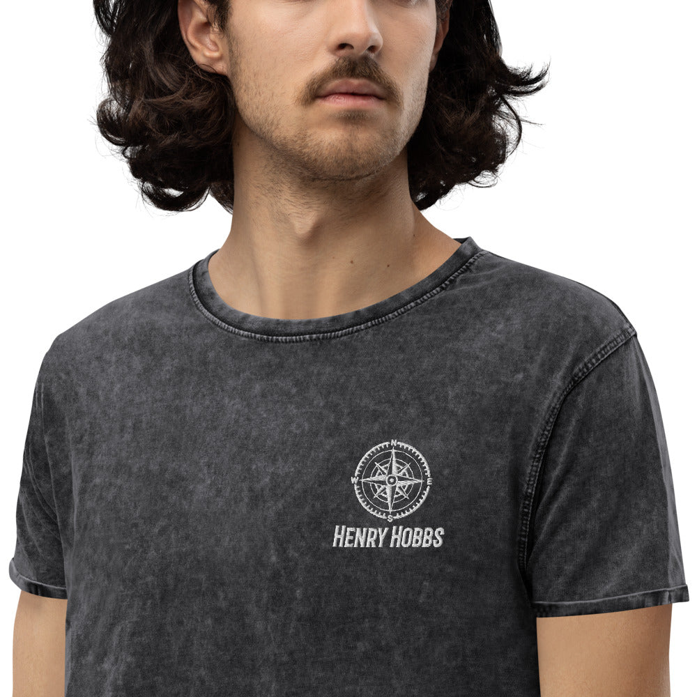 Denim-T-Shirt Stick Logo