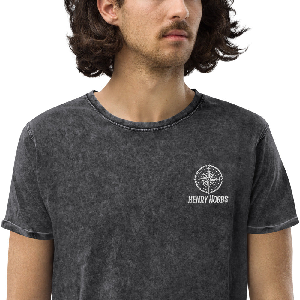 Denim-T-Shirt Stick Logo