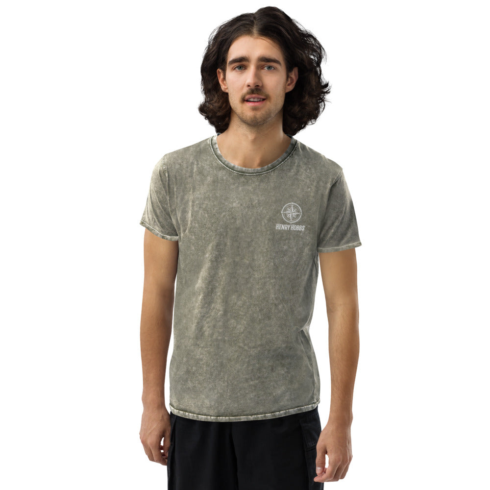 Denim-T-Shirt Stick Logo