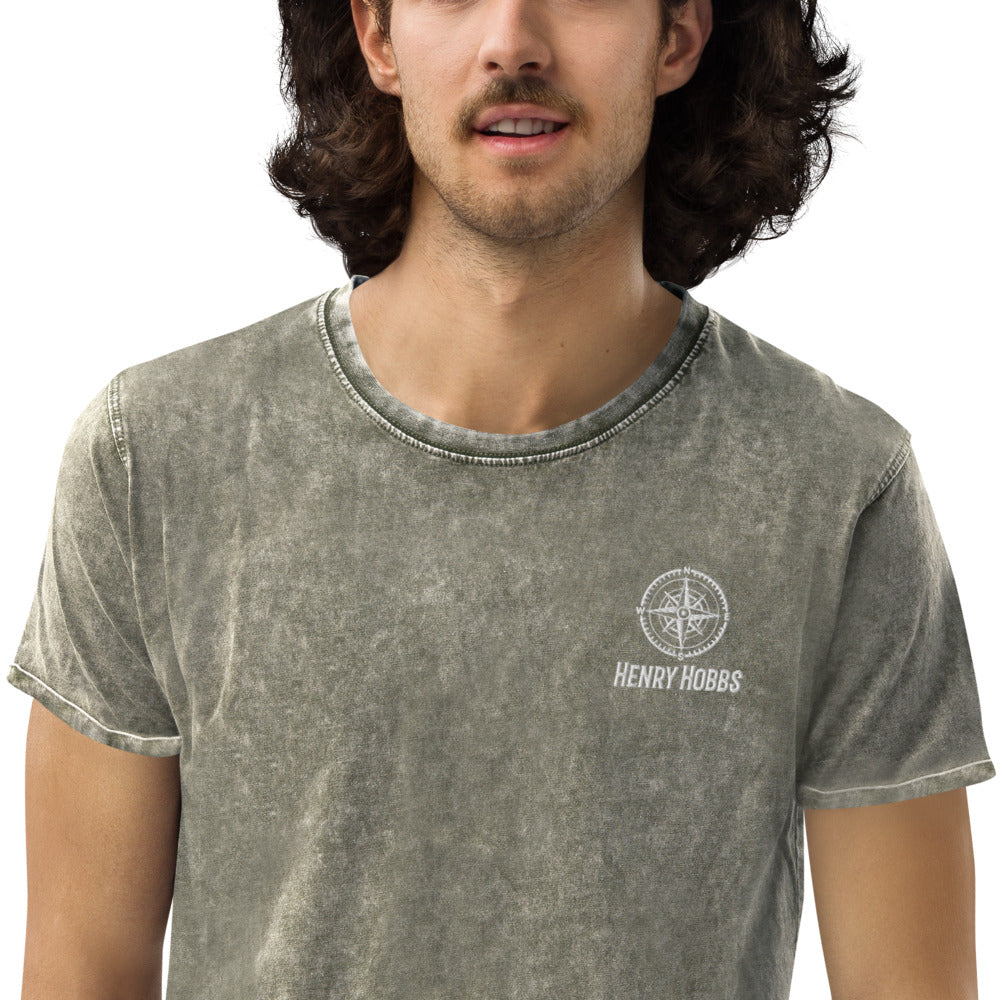 Denim-T-Shirt Stick Logo