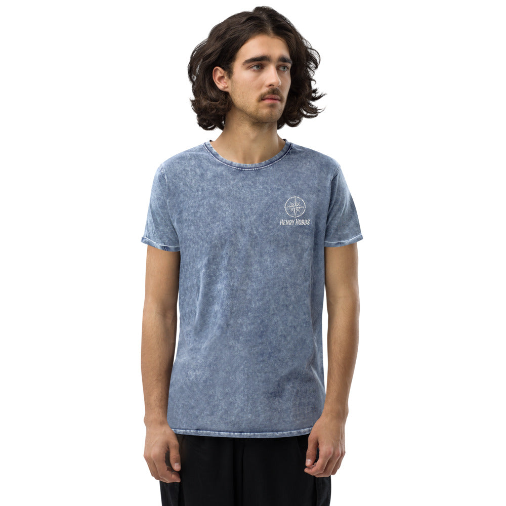 Denim-T-Shirt Stick Logo