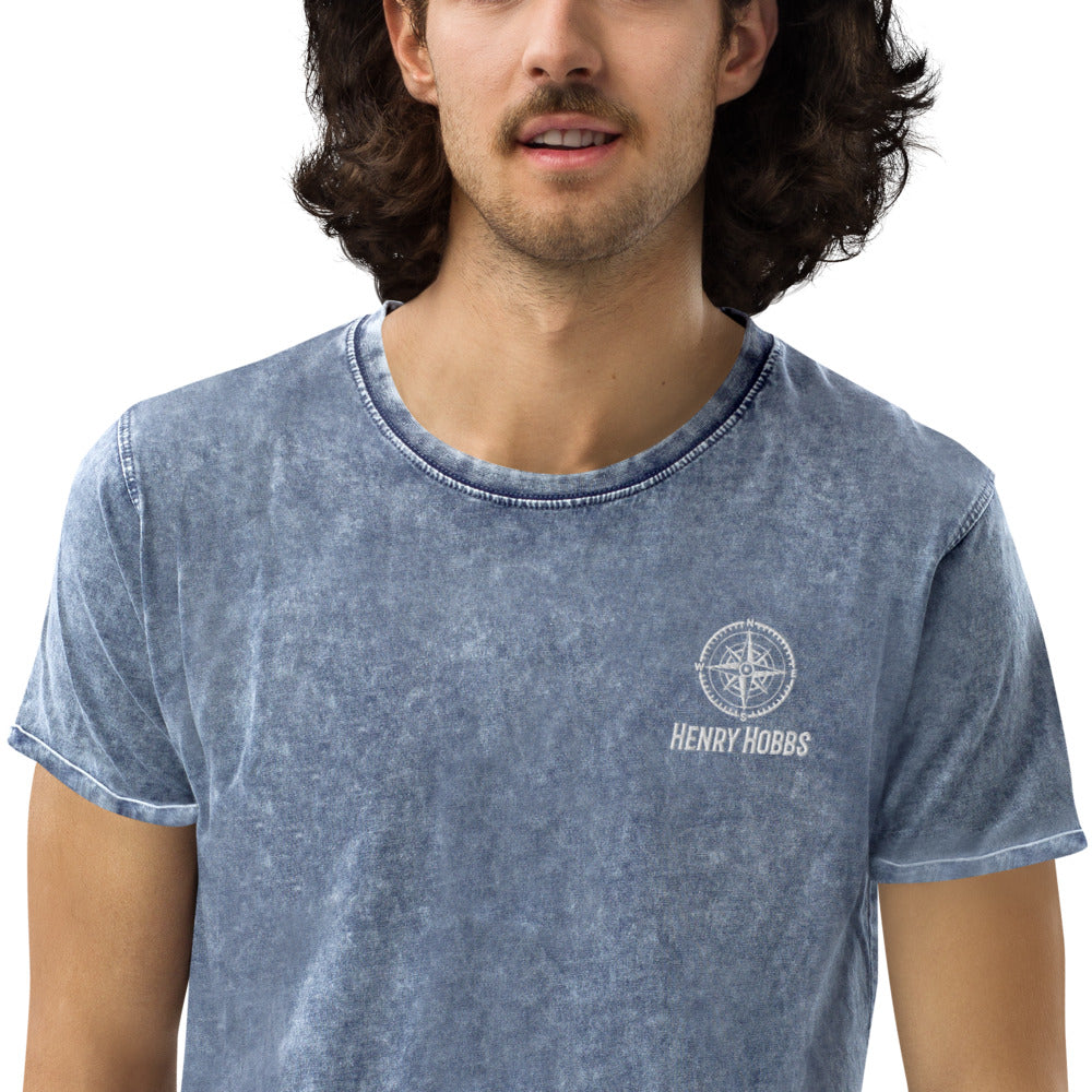 Denim-T-Shirt Stick Logo
