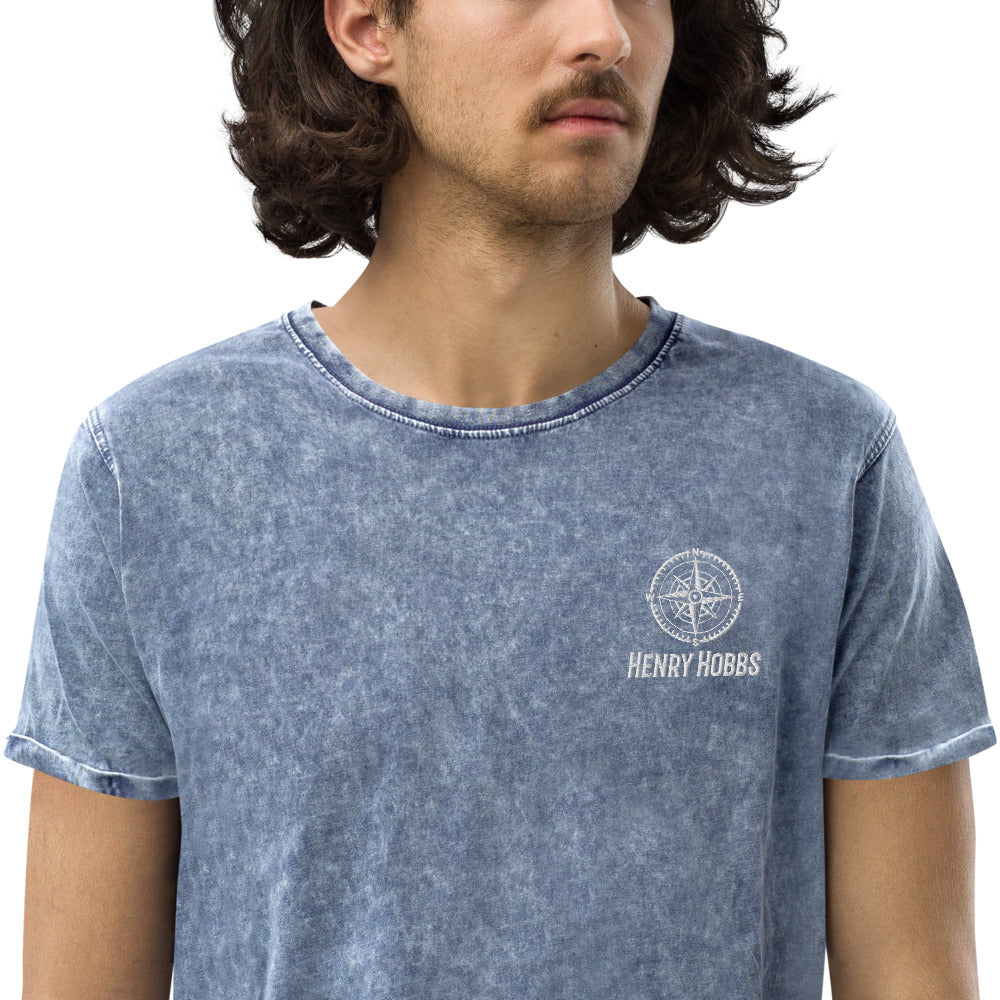 Denim-T-Shirt Stick Logo