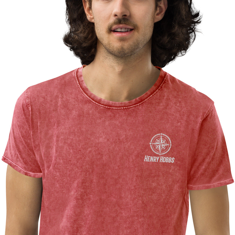 Denim-T-Shirt Stick Logo