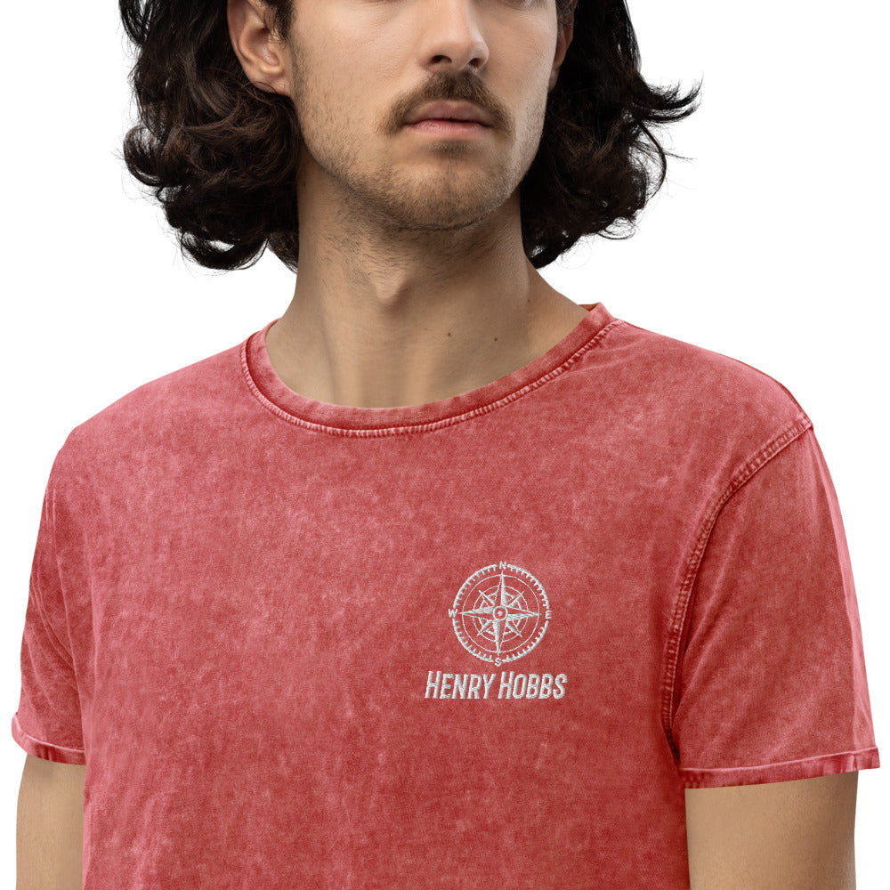 Denim-T-Shirt Stick Logo