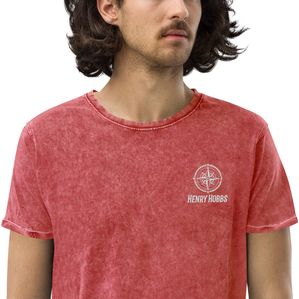 Denim-T-Shirt Stick Logo